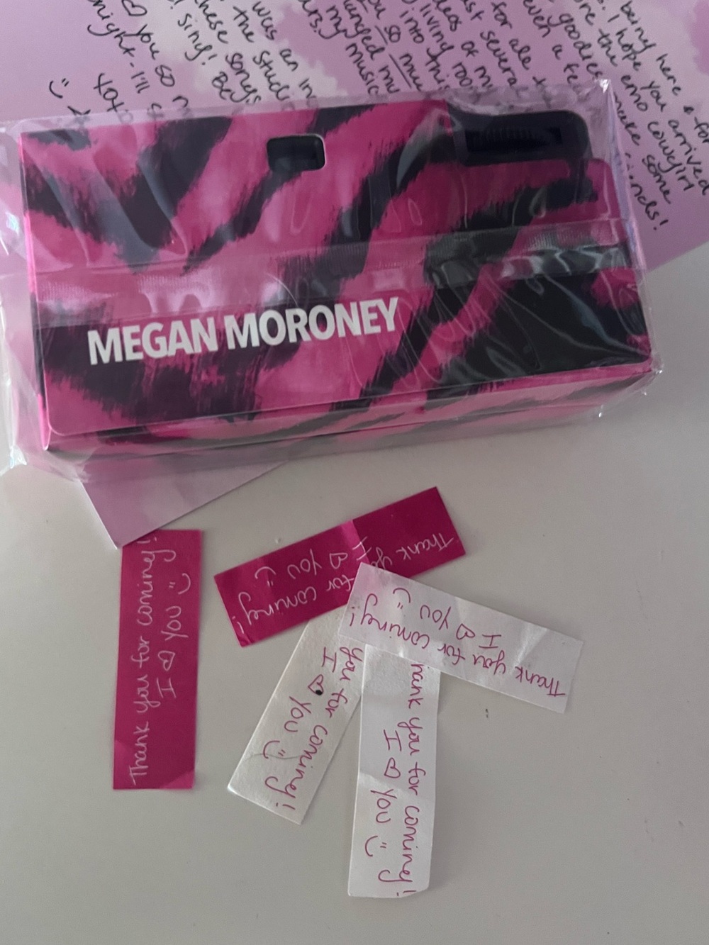 RARE Megan Moroney The Cloud 9 Tour VIP Merch Letter and Camera - Picture 2 of 4